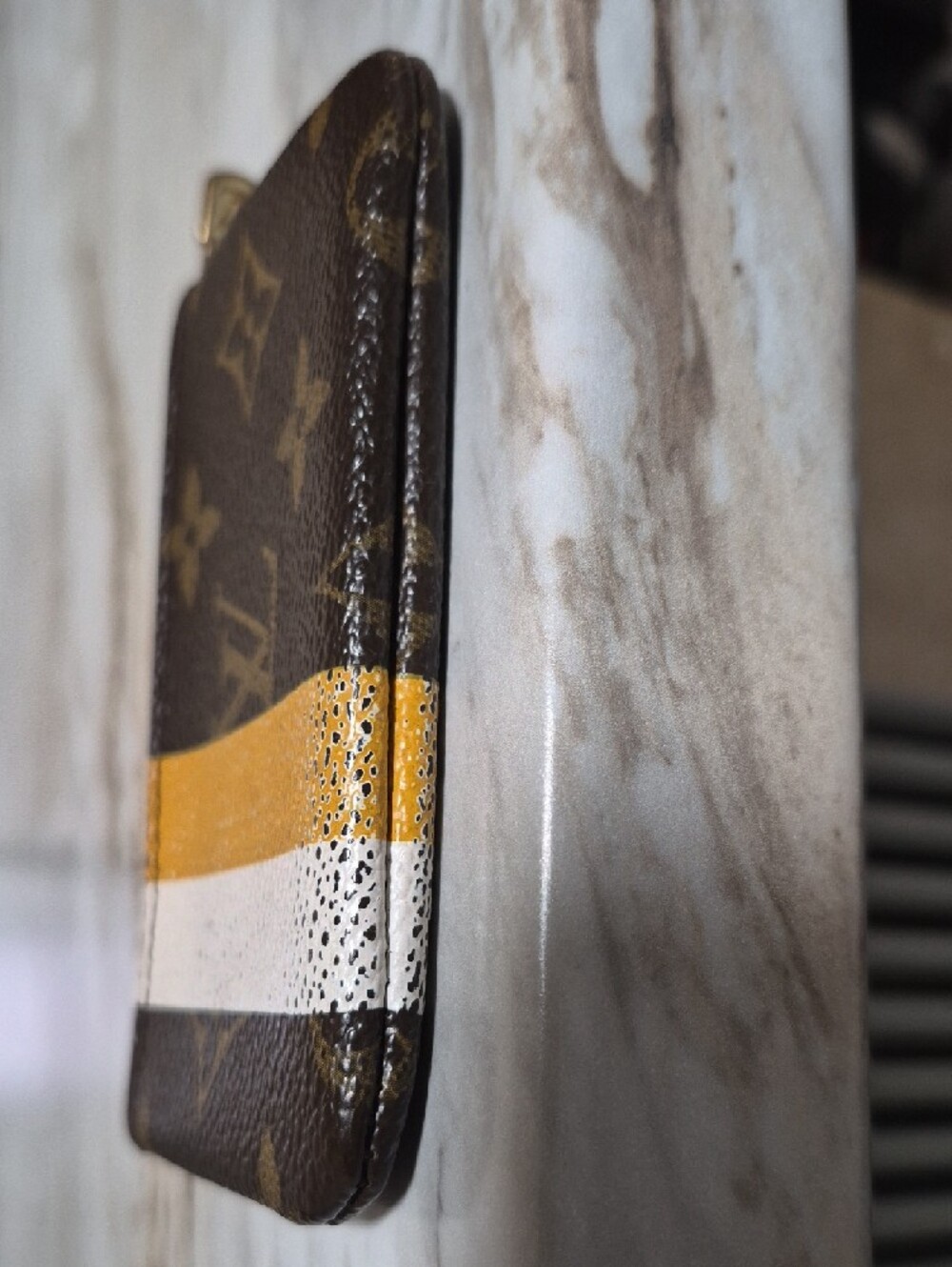 Louis Vuitton Monogram Key Pouch | “Bon Voyage” Custom - Picture 7 of 10